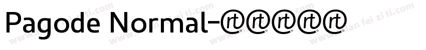 Pagode Normal字体转换